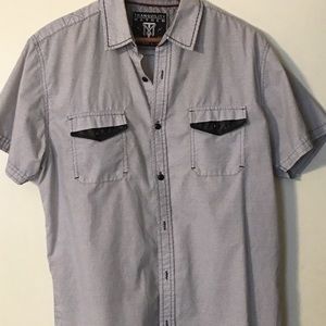 Men’s LG Patterned Button Down Shirt